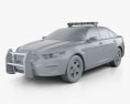 Ford Taurus Поліція Interceptor Седан 2016 3D модель clay render