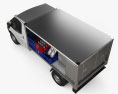 Ford Transit Milk Float Truck 2016 3d model top view