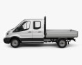 Ford Transit Double Cab Dropside 2017 3d model side view