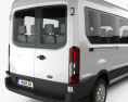 Ford Transit Minibus 2017 3D 모델 