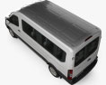 Ford Transit Minibus 2017 Modello 3D vista dall'alto
