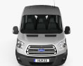 Ford Transit Minibus 2017 3D 모델  front view