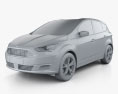 Ford C-Max 2018 3d model clay render