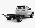 Ford Ranger Single Cab Chassis XL 2018 3D 모델  back view