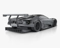 Ford GT Le Mans 경주 용 자동차 2016 3D 모델 