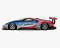 Ford GT Le Mans 赛车 2016 3D模型 侧视图