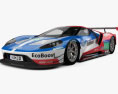 Ford GT Le Mans Гоночный автомобиль 2016 3D модель