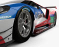 Ford GT Le Mans Rennwagen 2016 3D-Modell