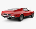 Ford Mustang Mach 1 1971 James Bond 3D 모델  back view