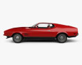 Ford Mustang Mach 1 1971 James Bond 3D-Modell Seitenansicht