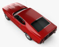 Ford Mustang Mach 1 1971 James Bond 3D模型 顶视图