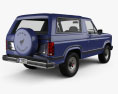 Ford Bronco 1982 3D模型 后视图