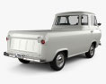 Ford E-Series Econoline Pickup 1963 3D 모델  back view
