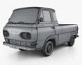 Ford E-Series Econoline Pickup 1963 3D 모델  wire render