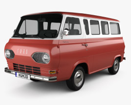 3D model of Ford E-Series Falcon Club Wagon 1963