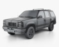 Ford Explorer 1994 3D-Modell wire render