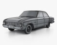 Ford Falcon 1960 3d model wire render