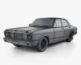 Ford Falcon 1968 3D 모델  wire render