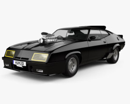 3D model of Ford Falcon GT Coupe Interceptor Mad Max 1979