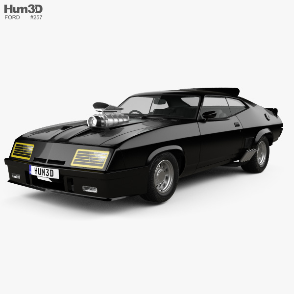Ford Falcon GT Coupe Interceptor Mad Max 1979 Modèle 3D