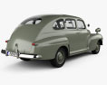 Ford V8 Super Deluxe Tudor 세단 Army Staff Car 1942 3D 모델  back view