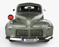 Ford V8 Super Deluxe Tudor 세단 Army Staff Car 1942 3D 모델  front view