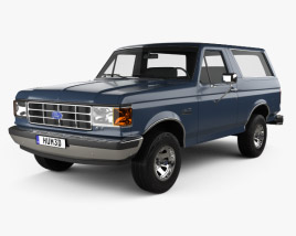 3D model of Ford Bronco 1991