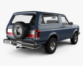 Ford Bronco 1991 3D 모델  back view