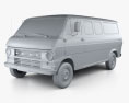 Ford E-Series Econoline Club Wagon 1971 3d model clay render