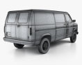 Ford E-Series Econoline Cargo Van 1991 3D 모델 