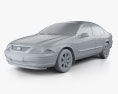 Ford Falcon Forte 2002 3D-Modell clay render