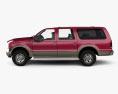 Ford Excursion 2005 3d model side view