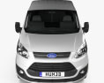 Ford Transit Custom パネルバン L1H2 2015 3Dモデル front view