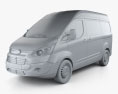 Ford Transit Custom Kastenwagen L1H2 2015 3D-Modell clay render
