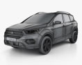 Ford Escape Titanium 2020 3D-Modell wire render