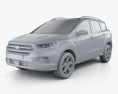 Ford Escape Titanium 2020 3D модель clay render