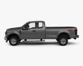 Ford F-250 Super Duty Super Cab XLT 2018 3D 모델  side view