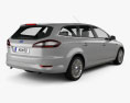 Ford Mondeo Turnier 2010 3D 모델  back view