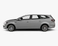 Ford Mondeo Turnier 2010 3D 모델  side view