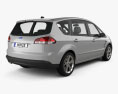 Ford S-Max 2010 3D 모델  back view