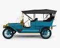 Ford Model K Touring 1906 3D-Modell Seitenansicht