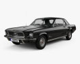 Ford Mustang hardtop 1968 3D 모델 