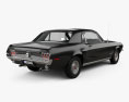Ford Mustang hardtop 1968 3D модель back view