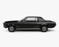 Ford Mustang hardtop 1968 3D модель side view