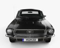 Ford Mustang hardtop 1968 Modelo 3D vista frontal
