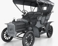 Ford Model F Touring 1905 Modèle 3d wire render