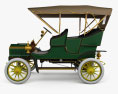 Ford Model F Touring 1905 3D-Modell Seitenansicht