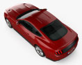 Ford Mustang GT mit Innenraum 2018 3D-Modell Draufsicht