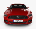 Ford Mustang GT 인테리어 가 있는 2018 3D 모델  front view