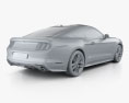Ford Mustang GT з детальним інтер'єром 2018 3D модель